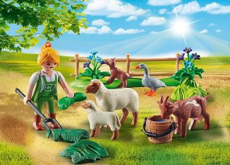 Playmobil - 70608 - Gift set "Female Farmer with animals"
