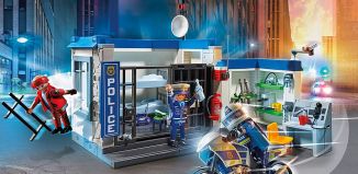 Playmobil - 70568 - Police Poste de police et cambrioleur