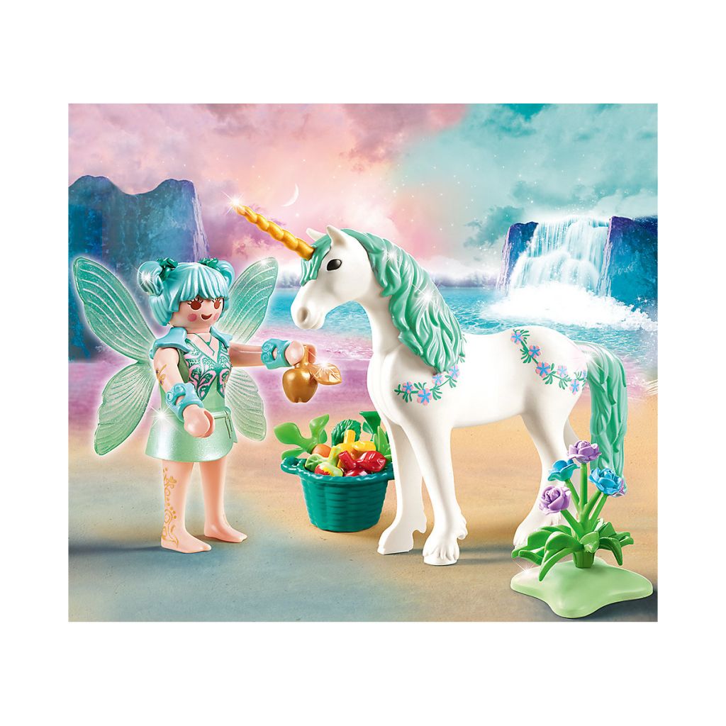 nuevo embalaje original Magic Playmobil 70655 Unicornio con Aliméntame-fee Fairies 