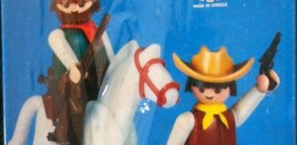 Playmobil - 3304-lyr - 2 Cowboys / Cheval