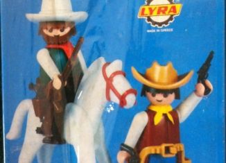 Playmobil - 3304-lyr - 2 Cowboys / Horse