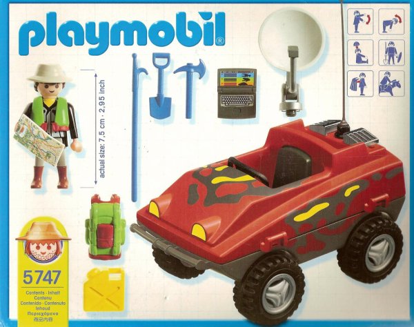 Playmobil 5747 - Amphibious Vehicle - Back