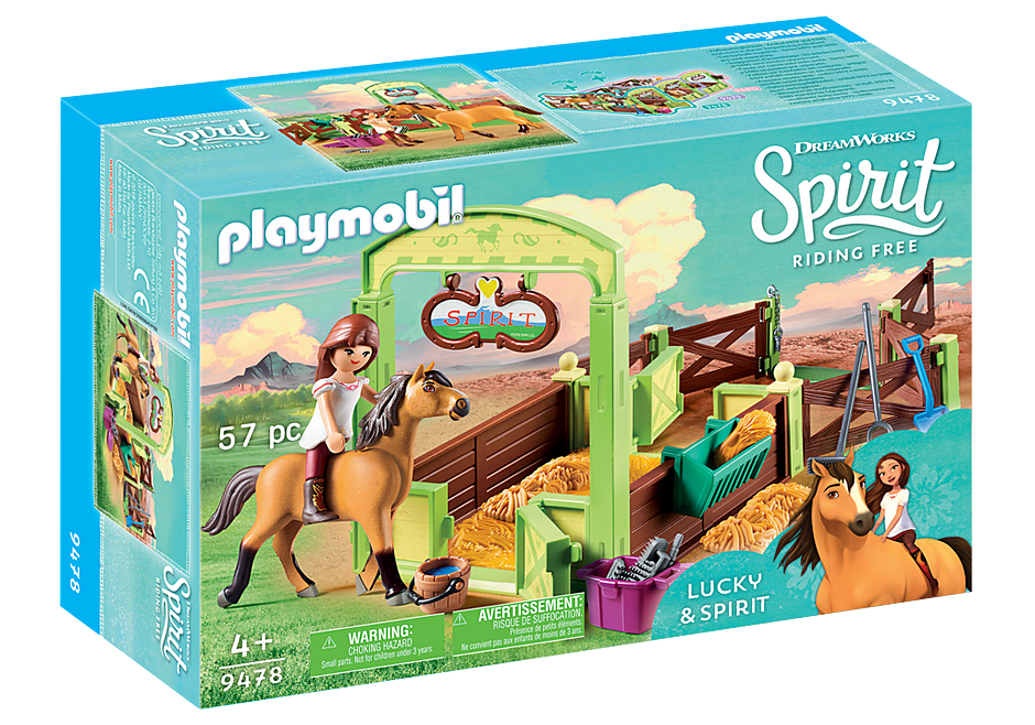 Playmobil 9478 - Horsebox "Lucky and Spirit" - Box