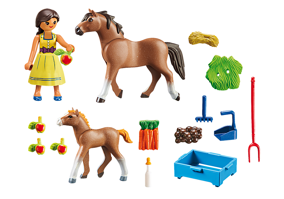 Playmobil 70122 - Pru with horse and foal - Back