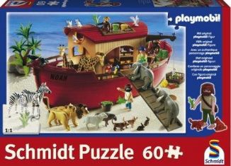 Playmobil - 55396 - Puzzle Arche Noah mit 60 Teilen und Noah-Figur