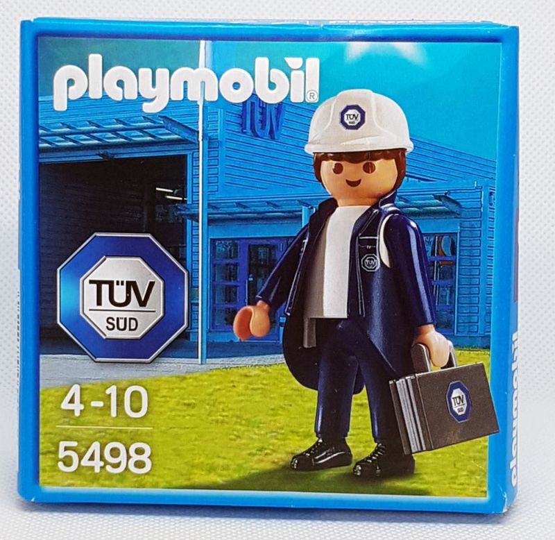 Playmobil 9484 TÜV Hessen Prüfer Sachverständiger Sonderfigur selten Neu OVP 