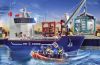 Playmobil - 70769 - Buque Portacontenedores con Bote Aduanero