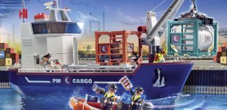 Playmobil - 70769 - Cargo Ship with Boat