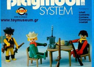 Playmobil - 3595L-lyr - Three Cowboys in Saloon