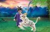 Playmobil - 70382 - Guerrière avec tigre blanc