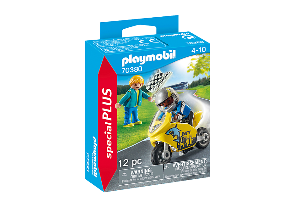 Playmobil 70380 - Boys with Motorcycle - Box