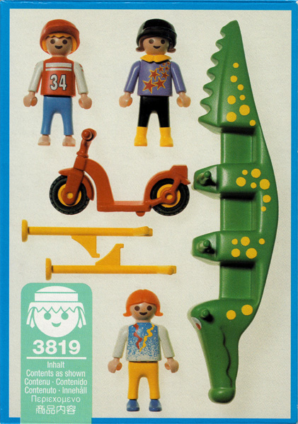 Playmobil 3819 - Children And Crocodile Seesaw - Back