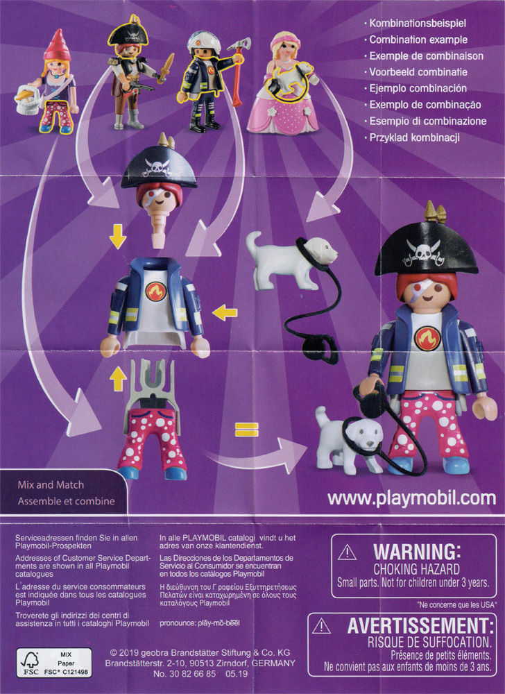 Playmobil 70243 - Figures Series 17 - Girls - Back