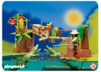 Playmobil - 3016 - Puente colgante y caimanes