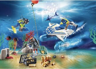 Playmobil - 70776 - Advent Calendar bathing time police diver