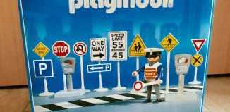 Playmobil - 3273-usa - Verkehrsschilder mit Polizist