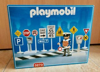 Playmobil - 3273-usa - Traffic Signs With Police