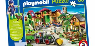 Playmobil - 56040 - Puzzle Bauernhof mit 60 Teilen und Bauer-Figur