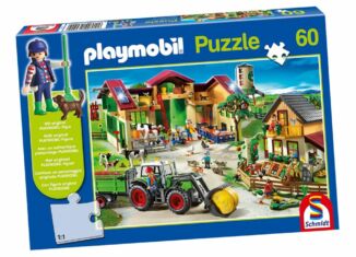 Playmobil - 56040 - Puzzle Bauernhof mit 60 Teilen und Bauer-Figur