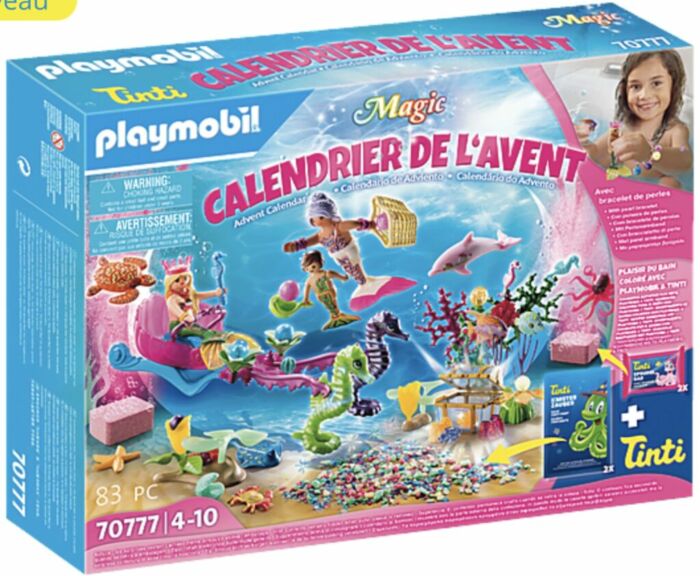 Playmobil Calendrier Avent – Jeu De Bain Sirène – 24 Surprises – Dès 4 Ans – Monde Des Sirènes