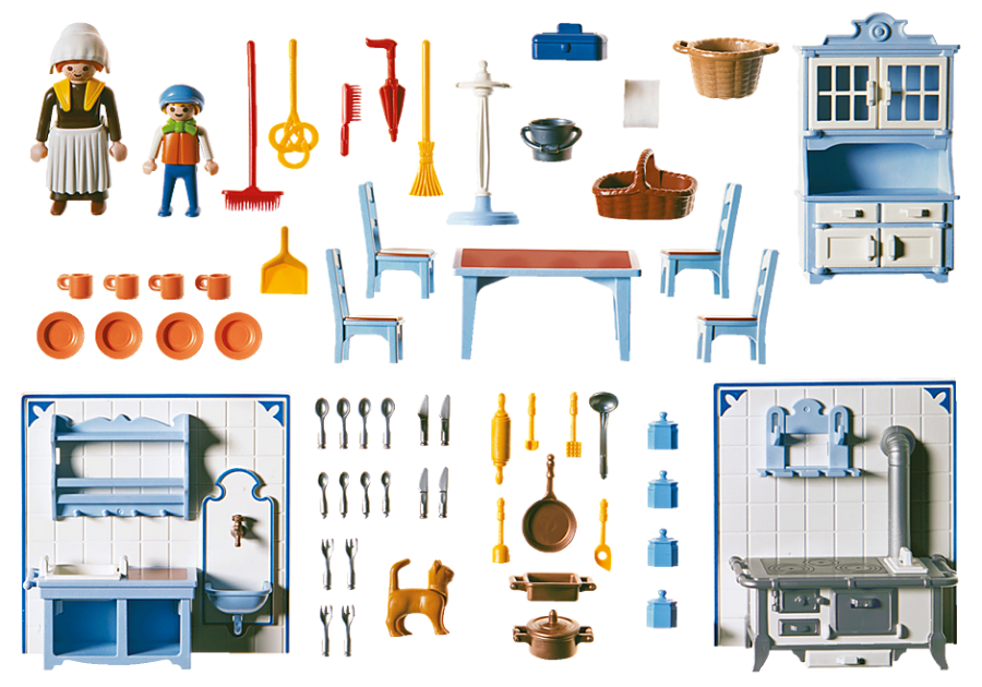 Playmobil 70970 - Kitchen with Stove - Back