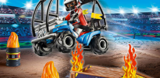 Playmobil - 70820 - Starter Pack Stuntshow Quad mit Feuerrampe