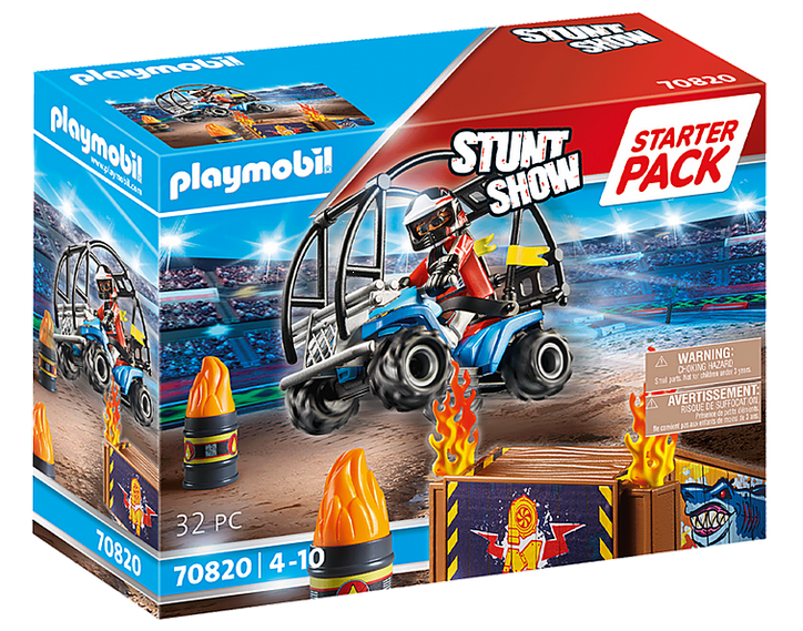 Playmobil 70820 - Starter Pack Stuntshow Quad and fire ramp - Box