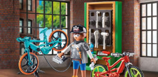 Playmobil - 70674 - Set cadeau Atelier réparation de vélos