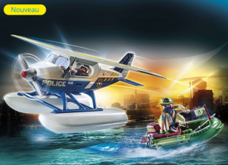 Playmobil - 70779 - Polizei-Wasserflugzeug: Schmuggler-Verfolgung - Detail Playmobil - 70779 - Polizei-Wasserflugzeug: Schmuggler-Verfolgung