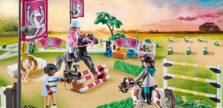 Playmobil - 70996 - Parcours d'obstacles avec chevaux