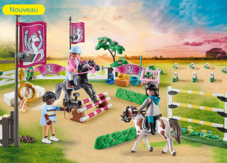 Playmobil - 70996 - Parcours d'obstacles avec chevaux