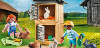 Playmobil - 70675 - Set de Regalo Alimentar a los conejos
