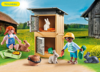 Playmobil - 70675 - Set cadeau Enfants et lapins