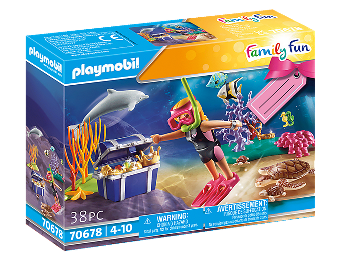 Playmobil 70678 - Treasure Diver Gift Set - Box