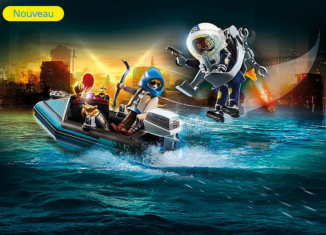 Playmobil - 70782 - Police Jet Pack with Boat
