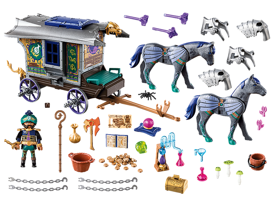 Playmobil 70903 - Violet Vale - Merchant Carriage - Back