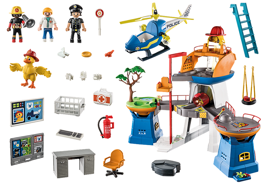 Playmobil 70910 - Duck on Call - The Headquarters - Back