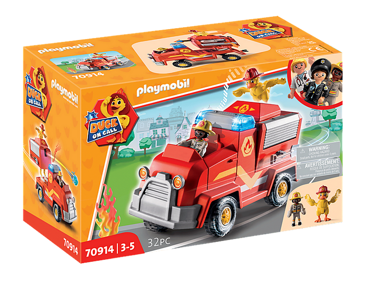 Playmobil 70914 - Duck on Call - Fire Brigade Emergency Vehicle - Box