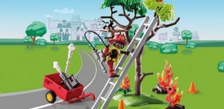 Playmobil - 70917 - Duck on Call - Fire Rescue Action: Cat Rescue