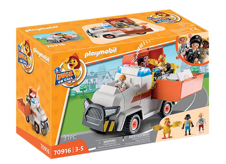 Playmobil 70916 - Duck on Call - Ambulance Emergency Vehicle - Box