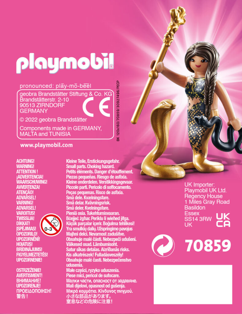 Playmobil 70859 - Snake Lady - Back