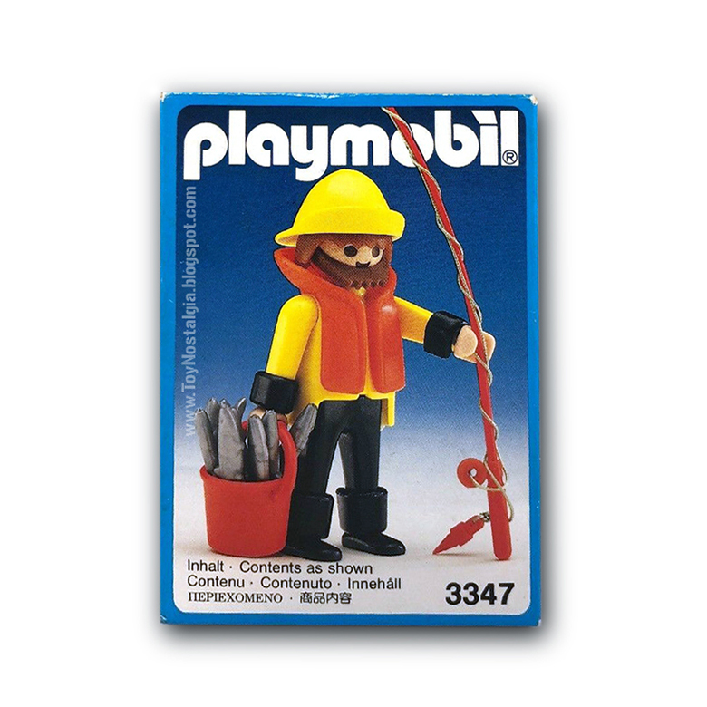 Playmobil 3347-ant - Fisherman with rod - Box