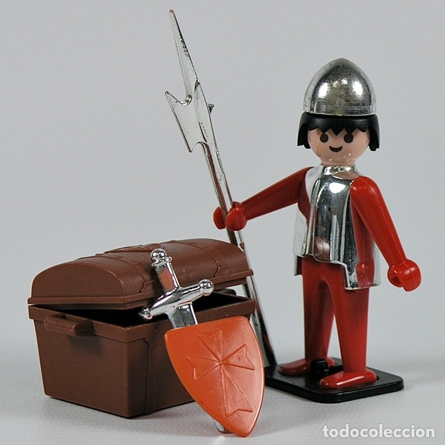 Playmobil 3334v1-fam - Soldier with treasure - Back