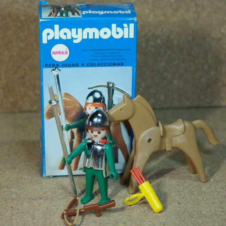 Playmobil 3333v1 - soldier and Horse - Back