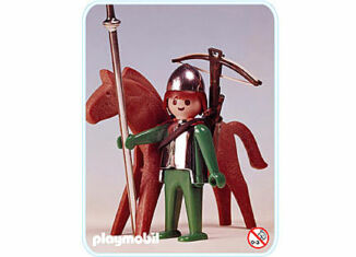 Playmobil - 3333v1 - Chevalier avec cheval - Detail Playmobil - 3333v1 - Chevalier avec cheval