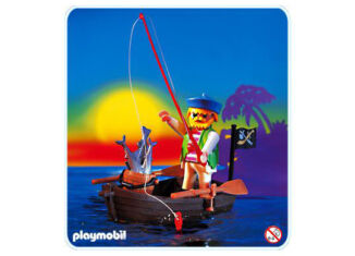 Playmobil - 3792-ant - Pirata con bote de pesca