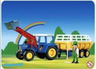 Playmobil - 3073 - Tracteur avec remorque à foin