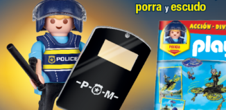 Playmobil - R062-30796354-esp - Policeman with helmet, club and protective shield
