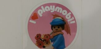 Playmobil - 3081446 - Sticker I Love Playmobil 1900 Dame mit Blumen