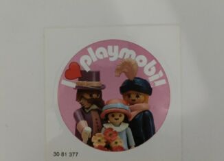 Playmobil - 3081377 - Sticker I Love Playmobil 1900 Family